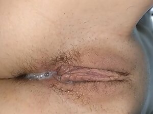 Creampie for badly shaved pussy