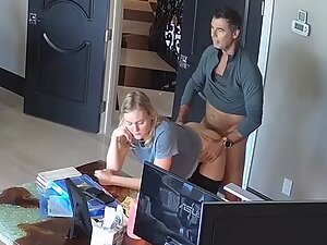 Secretary Nude Spy Cam - Hidden cam caught old boss fuck a young secretary - Voyeurs HD