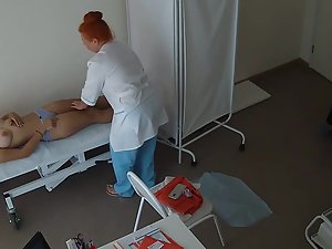 Doctor checks gorgeous busty teen in office - Voyeurs HD
